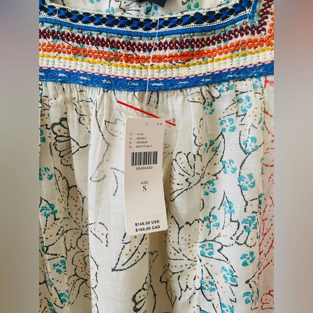 Anthropologie Maeve Paolina Tasseled Blouse S - Picture 4 of 7